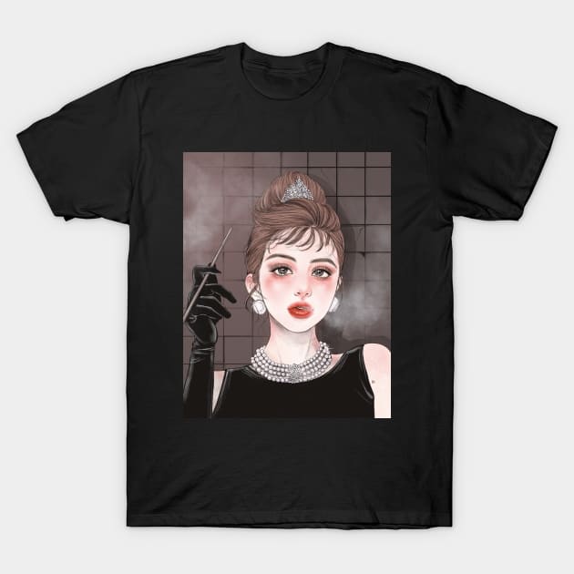 Audrey Hepburn T-Shirt by dahye